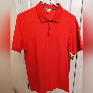 Calvin Klein Red Polo Shirt Classic Design